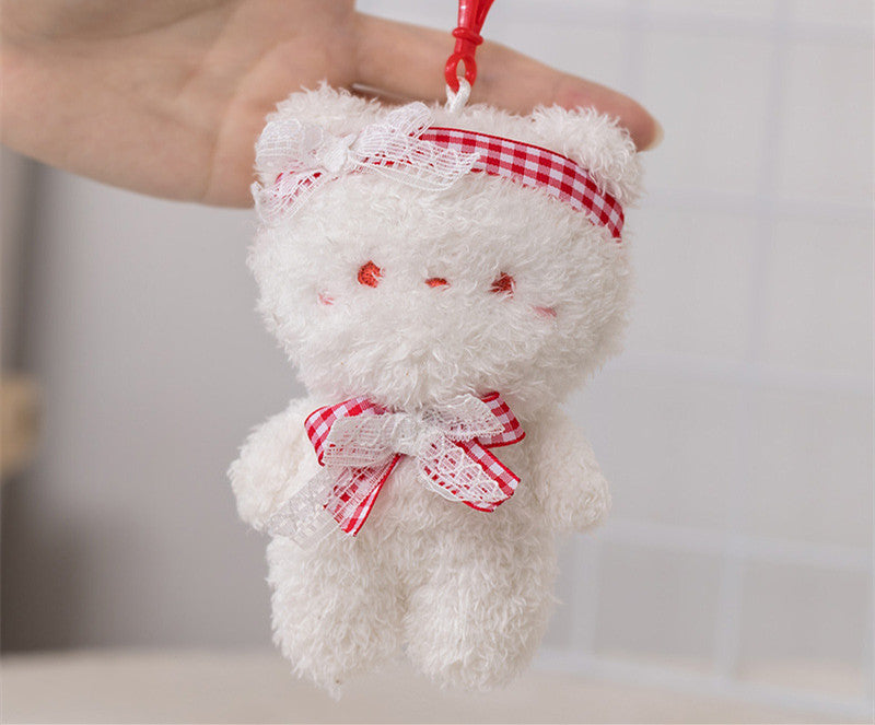 Teddy bag charm White